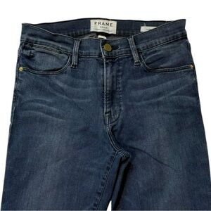Frame Le High‎ Skinny Denim Dark Blue Wash Jeans - 27x28